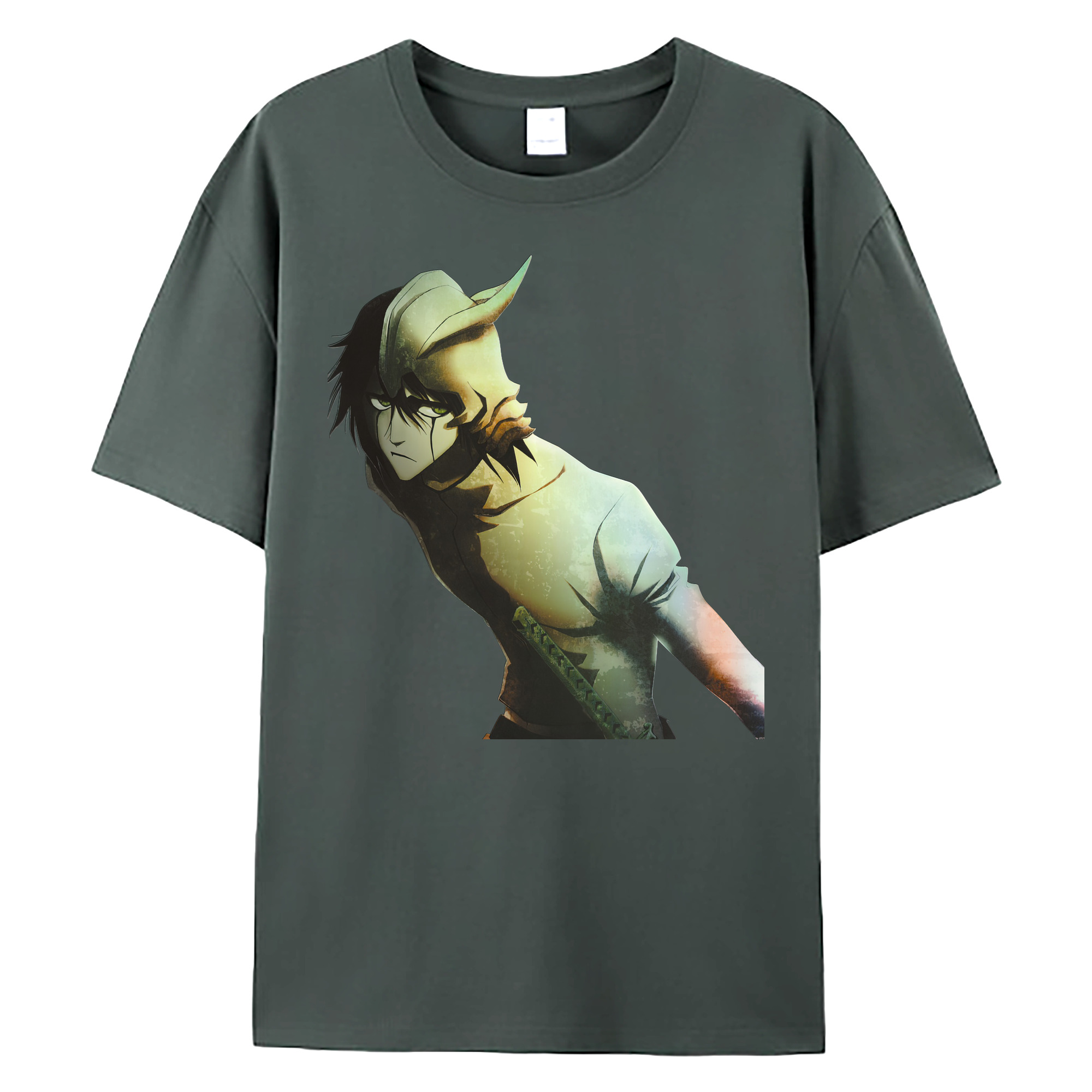 （画像用） ブリーチ ウルキオラ·シファー BLEACH Ulquiorra cifer 綿100％ メンズ半袖Tシャツ｜肌触りやわらか＆通気性